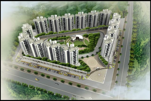 Exterior - An aerial view of the Housing Complex