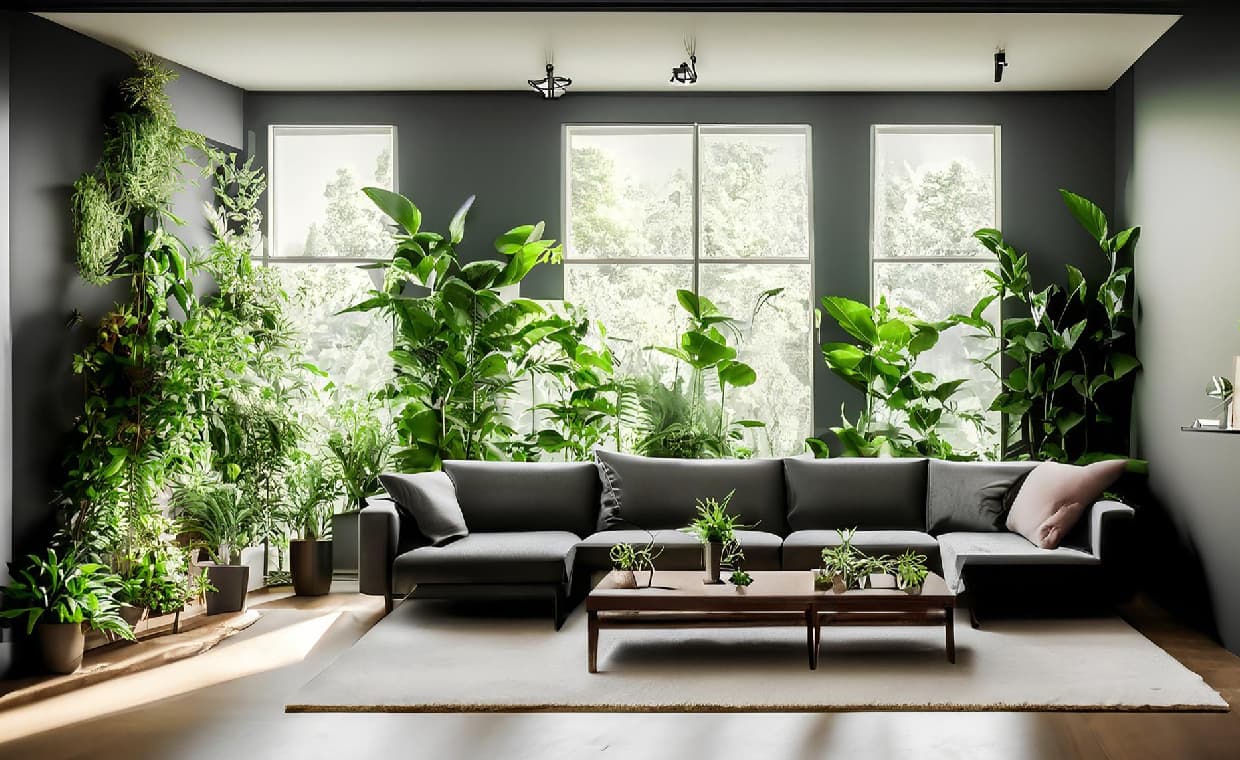 Indoor plant styling