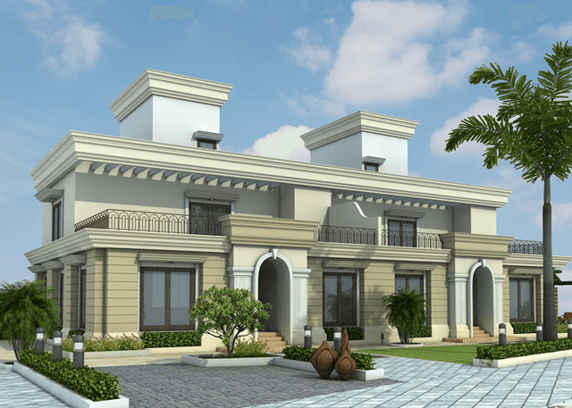 Exterior view of 2 Storeyed Twin Bungalow