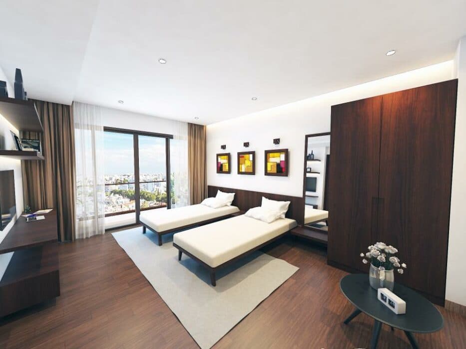 White & Brown Children Bedroom