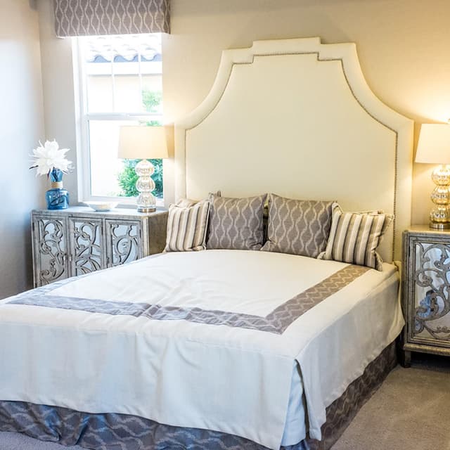 Beige Coloured Maharaja Style Bed