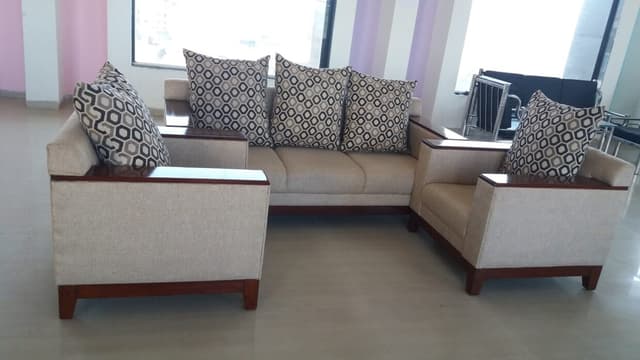 Beige Upholstered 3 Seater Lawson Sofa