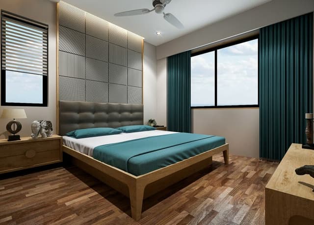 Modern Bedroom with a Warm and Cozy Ambience