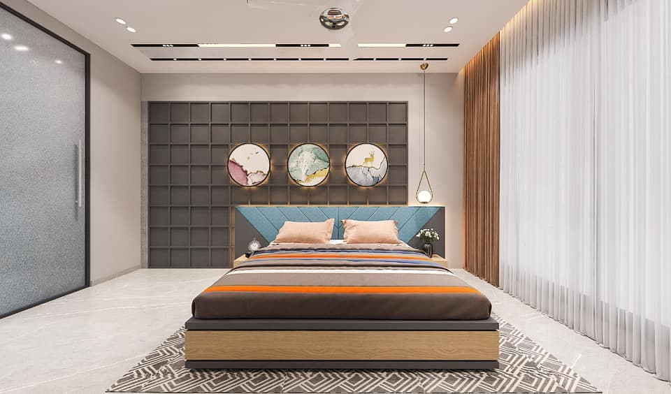 Modern Bedroom Radiates Coziness and Serenity