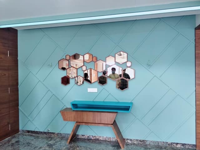 Ornate Blue Entryway Exudes Elegance and Sophistication