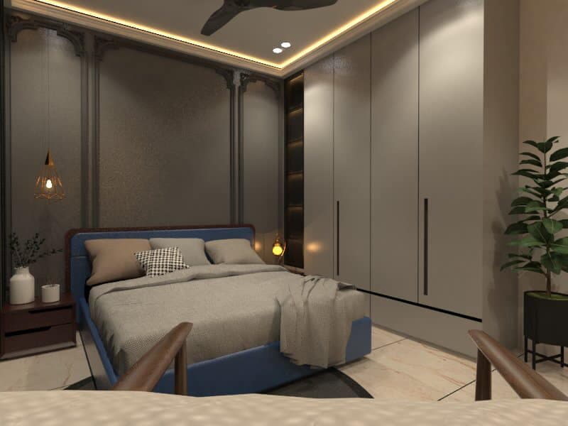 Modern Bedroom Features a Crisp Stylish Design