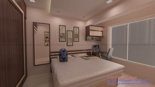 Decorated Modern Bedroom