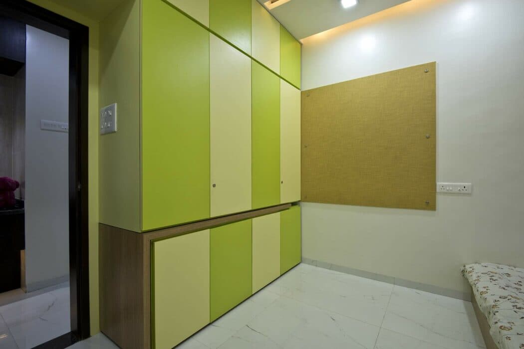 Clean Simple and Colourful Bedroom