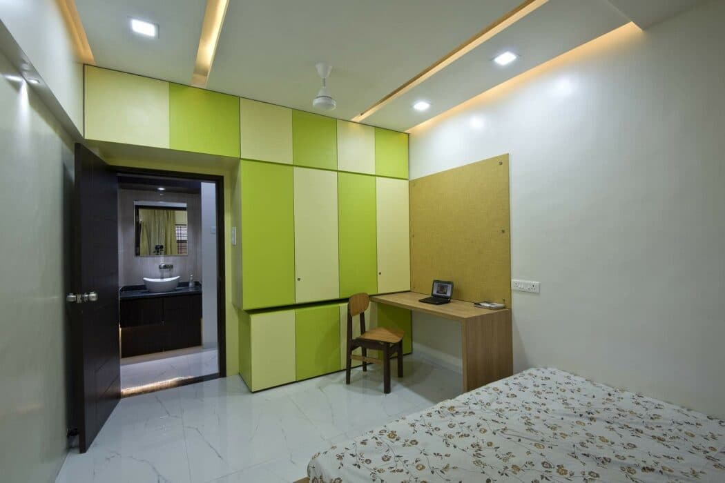 Clean Simple and Colourful Bedroom