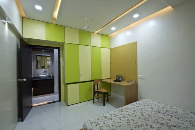 Clean Simple and Colourful Bedroom