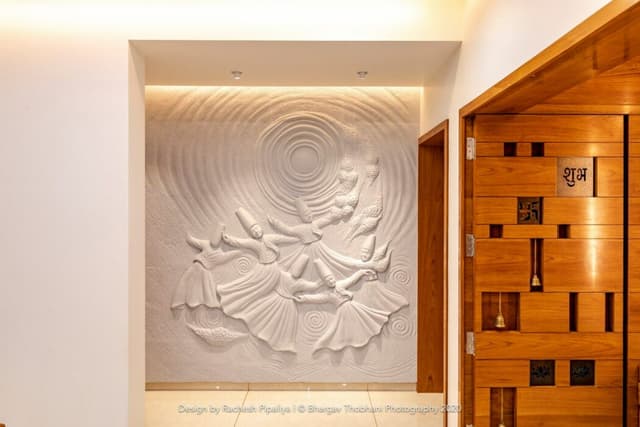 Stunning Wall Sculpture Portraying Figures in Motion