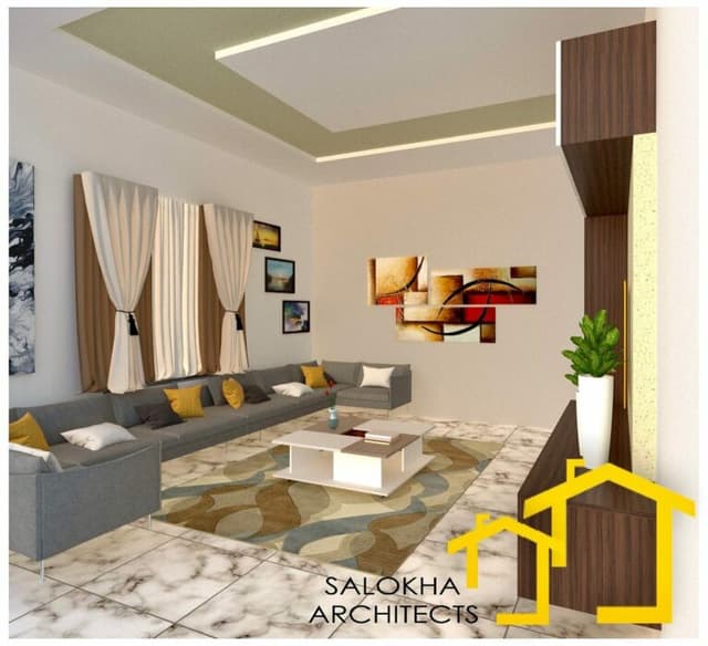 Luxurious Modern Living Room Designed by Salokha Architects