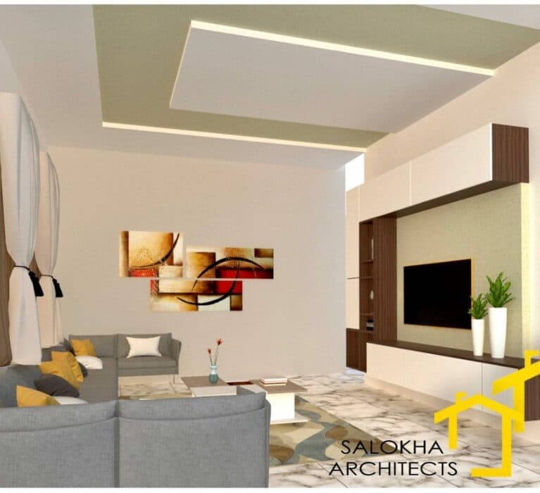 Luxurious Modern Living Room Designed by Salokha Architects
