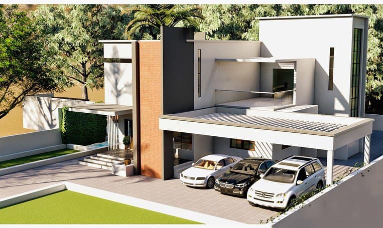 Stunning Modern Villa Exterior Stunning Modern Villa Exterior