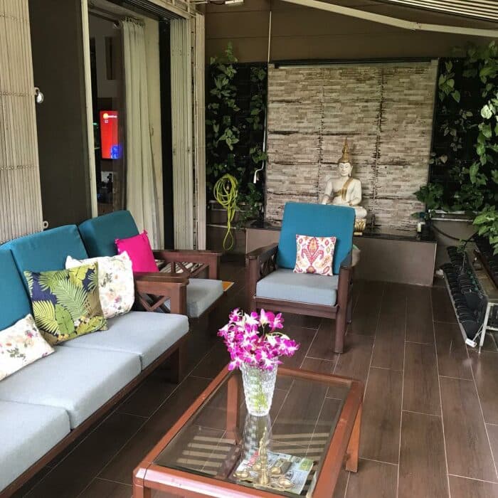 Casual Outdoor Patio Area