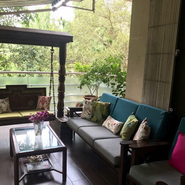 Casual Outdoor Patio Seating Area