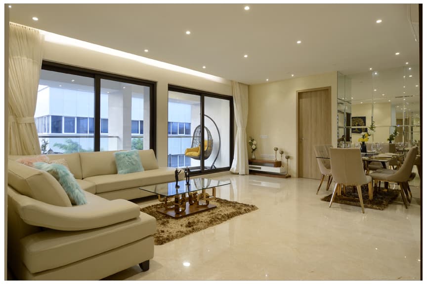 Modern Living and Dining Area