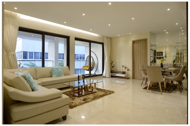 Modern Living and Dining Area