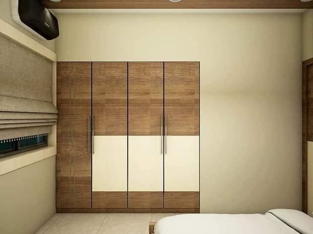A Sleek Four Door Wardrobe