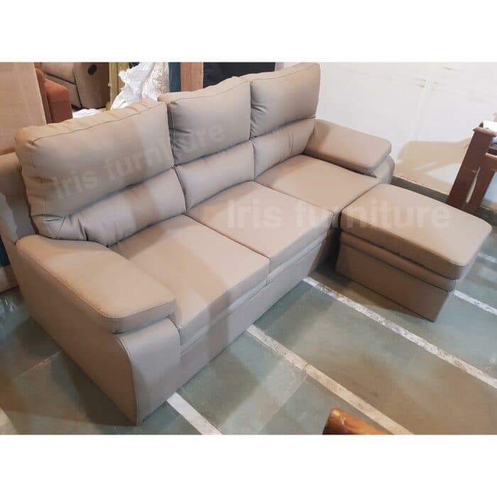 Taupe Colored Three Seater Sofa