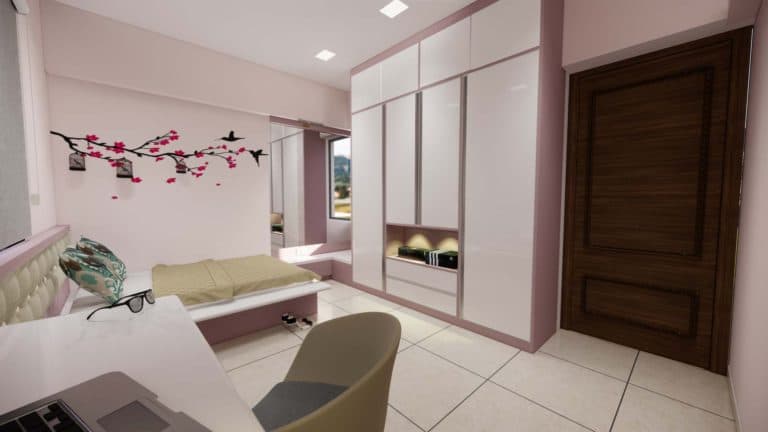 Modern Bedroom Design Exudes a Soft and Elegant