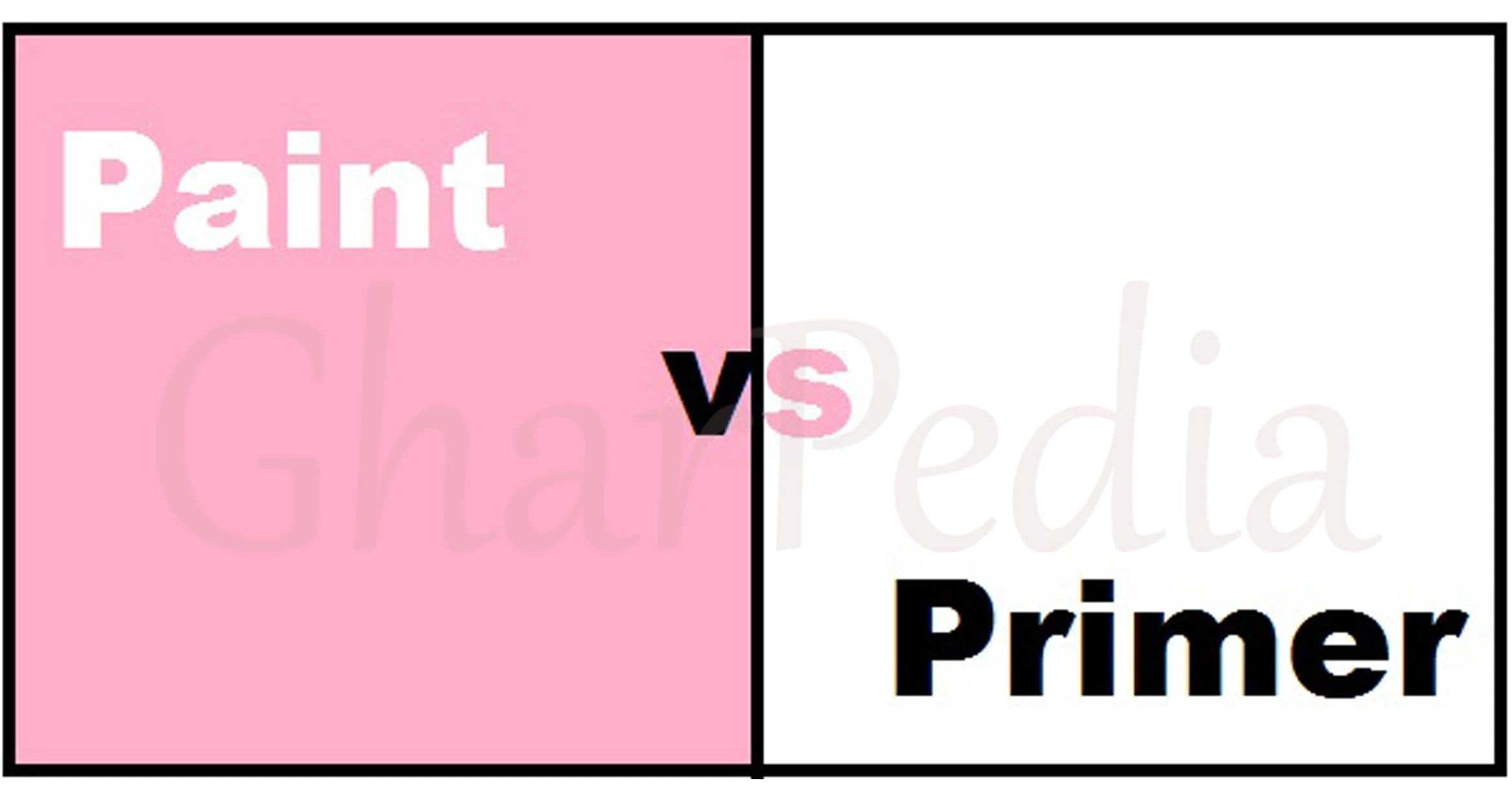 Difference Between Paint Difference between Primer and Paint