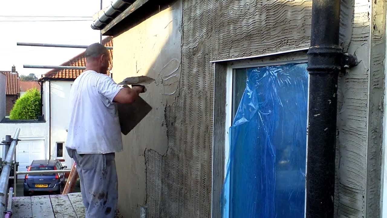 Working on External Plaster – 01 – 0205110010 Working on External Plaster