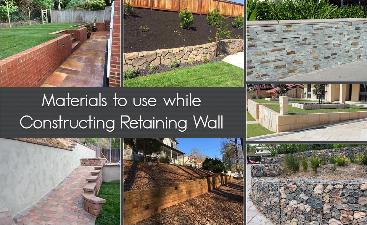 Materials to use while Constructing Retaining Wall – 01 – 0205030017 Materials to use while Constructing Retaining Wall
