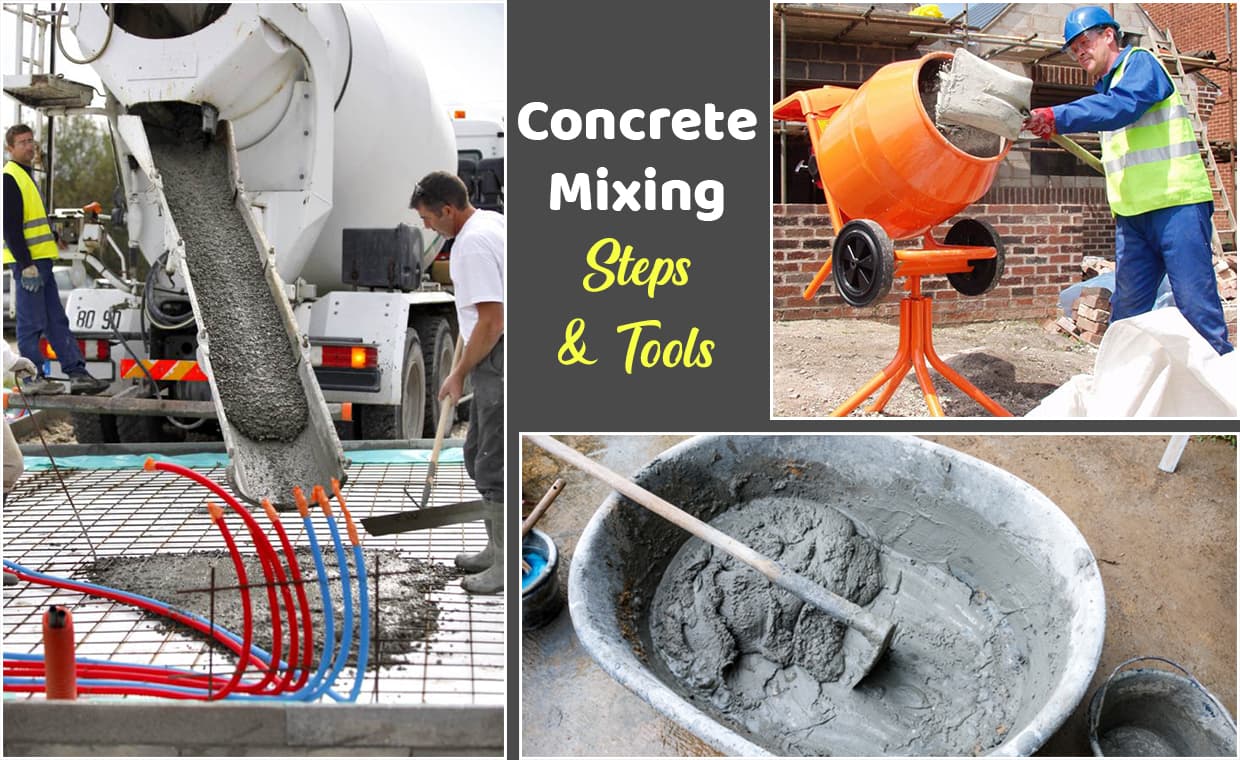 Concrete Mixing Steps & Tools – 01 – 0404020001 Concrete Mixing Steps & Tools