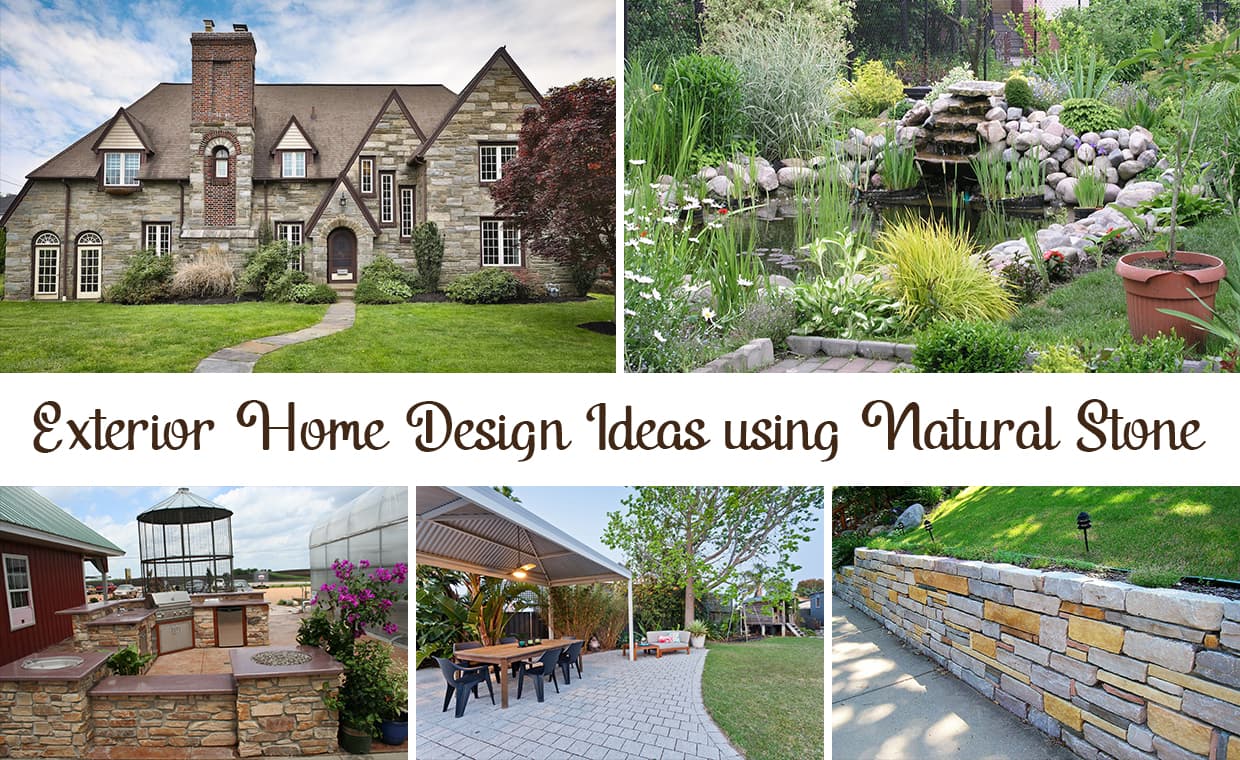 Stone Elements in Home Exterior Stone Elements in Home Exterior