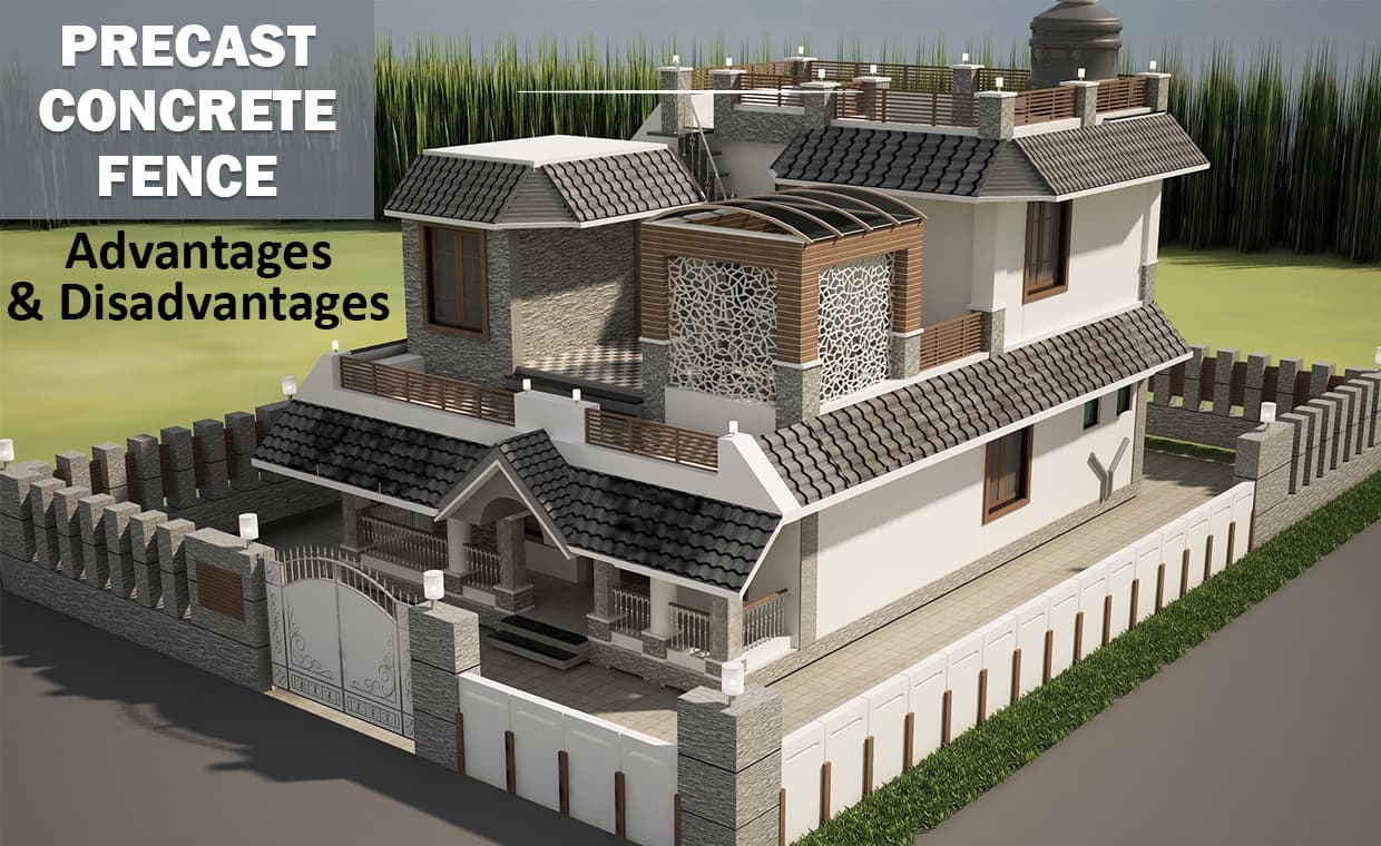 Precast Concrete Fence – Advantages & Disadvantages – 01 – 1402120006 Precast Concrete Fence - Advantages & Disadvantages
