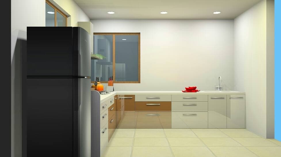 3D-View-of-Kitchen-with-L-Shaped-Kitchen-Counter.. Design Detail Banner 2