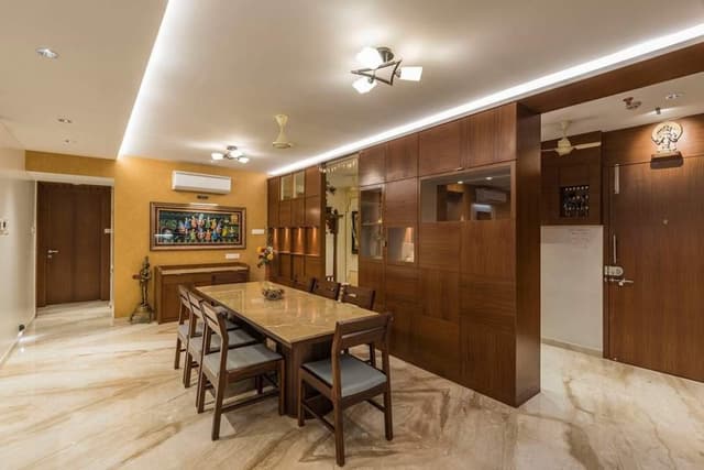 8-Seater-Dining-Table-with-an-Italian-Marble-top-Wooden-Dining-Chairs-with-Upholstered-Seating Swiper Content 0