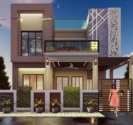 A-2-Storey-Contemporary-Style-Residence-having-Central-Entry-with-Porch.-There-is-a-Parking-Space-with-Pergola-above-on-one-side-a-Garden-on-the-Other-Side. Design Detail Banner 0