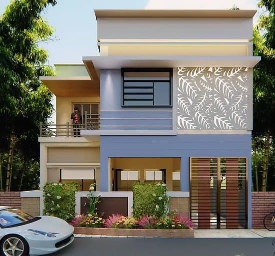 A-2-Storey-Modern-House-with-a-Front-Horizontal-Groove-Patterns-M.S.-Gate-is-defining-the-Entrance. Design Detail Banner 0