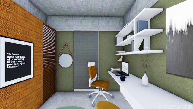 A-Precise-Study-Room-with-Study-Table-Book-Shelves-a-Stylish-Chair-In-White-Wooden-Finishes-completes-the-whole-room.-1 Miscellaneous