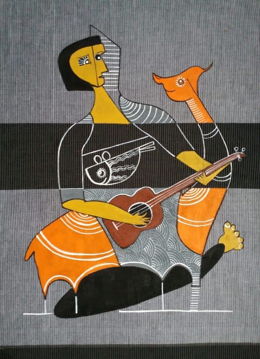 Abstract-Painting-Musician-Playing-Guitar-Deer.-This-Painting-is-done-with-Acrylic-on-Cotton-Cloth-for-Home-Decor.-This-Acrylic-Painting-is-Ready-for-Sale.-Contact-Mr.-Prabhashankar Design Detail Banner 0