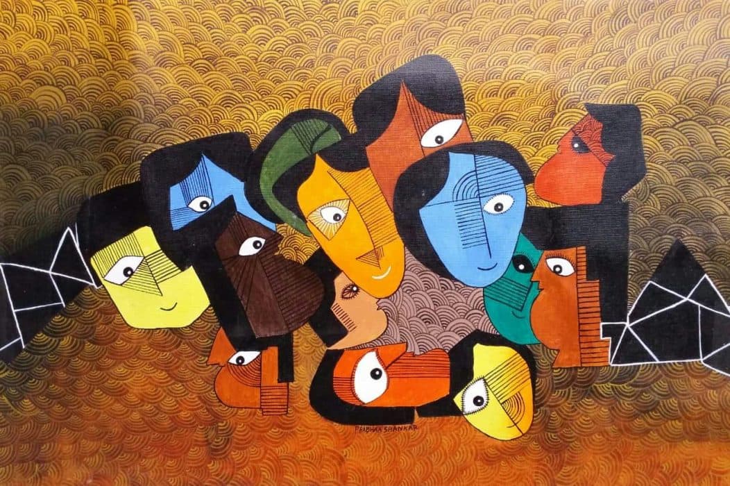 Abstract-Painting-The-Pandemonium-This-Painting-is-done-with-Acrylic-on-Cotton-Cloth-for-Home-Decor.-Its-Size-is-16-inch-X-13-inch.-This-Acrylic-Painting-is-Ready-for-Sale. Design Detail Banner 0