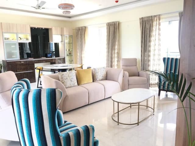 An-Off-White-3-Seater-Upholstered-Sofa-with-High-Armrest-same-Colour-Recliner-Chair Swiper Content 0