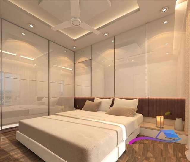 Bedroom-designed-in-Minimalist-Style-incorporating-Wooden-Bed Swiper Content 1