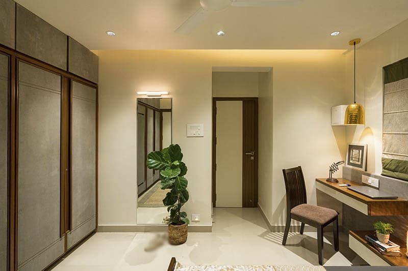 Bedroom-incorporating-Corner-Wooden-Double-Bed-with-Storage-below-Wooden-Side-Table-with-Table-Lamp-1 Design Detail Banner 1