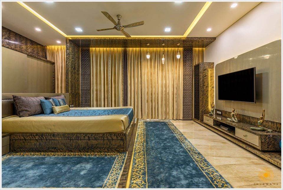 Bedroom-incorporating-Wooden-Double-Bed-with-Storage-below-Floor-Mounted-Wooden-Side-Tables-Bed-Back-Wall-with-Wooden-Wall-Panelling-2 Design Detail Banner 1