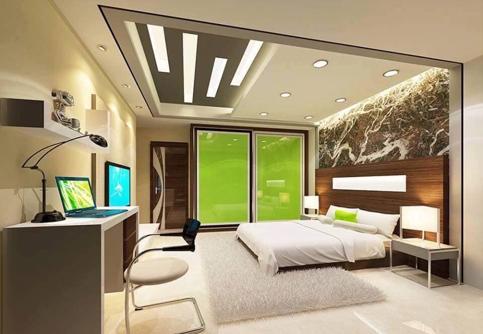 Bedroom-with-Wooden-Double-Bed-Side-Tables-with-Metal-Frame-Table-Lamps Design Detail Banner 0