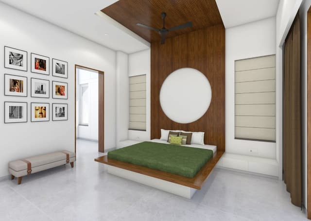 Bedroom-with-Wooden-Platform-Bed Swiper Content 0