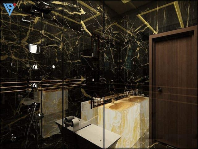 Black-Italian-Finish-with-White-WC-Commode-White-Wash-Basin-is-a-Highlighting-the-Sanitary-wares.-1 Swiper Content 0