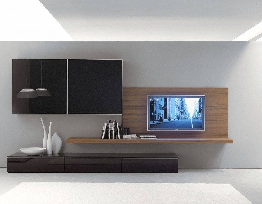 Brown-Black-Wall-Mounted-T.V.-Unit Design Detail Banner 0