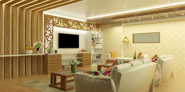 Contemporary-Living-Room-designed-with-Square-Armed-Sofa-Wooden-Coffee-Table-Wall-mounted-T.V.-Unit-with-Linear-Wall-Shelves-7 Swiper Content 6