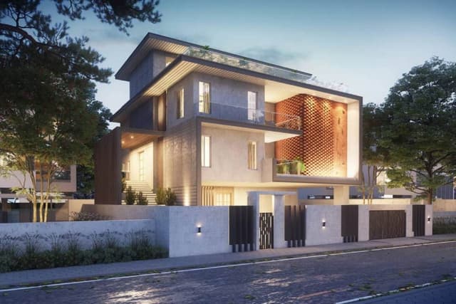 Contemporary-Styled-3D-Exterior-View-of-G2-Bungalow-with-Extended-Concrete-Slab-highlighted-with-Grooves-1 Contemporary-Styled-3D-Exterior-View-of-G2-Bungalow-with-Extended-Concrete-Slab-highlighted-with-Grooves-1