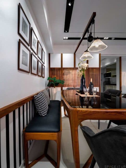 Contemporary-Styled-Dining-Room-incorporating-6-Seater-Wooden-Dining-Table-with-Glass-Top-2 Swiper Content 1