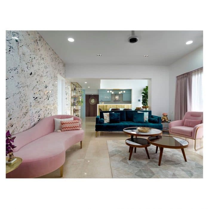 Contemporary-Styled-Open-Concept-Living-Dining-Room-comprises-of-Dark-Green-Shaded-Velvet-Upholstered-Tufted-Linear-Sofa-with-Wooden-Legs-1 Design Detail Banner 0